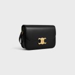 CLASSIQUE TRIOMPHE BAG IN SHINY CALFSKIN BLACK - Image 2