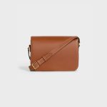 CLASSIQUE TRIOMPHE BAG IN NATURAL CALFSKIN TAN - Image 3