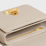 TEEN TRIOMPHE BAG IN SHINY CALFSKIN LIGHT STONE - Image 4