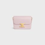 TEEN TRIOMPHE BAG IN SHINY CALFSKIN PASTEL PINK