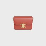 TEEN TRIOMPHE BAG IN SHINY CALFSKIN RED CANYON