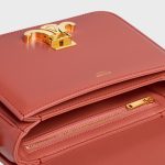 TEEN TRIOMPHE BAG IN SHINY CALFSKIN RED CANYON - Image 4