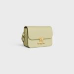TEEN TRIOMPHE BAG IN SHINY CALFSKIN ALMOND GREEN - Image 2