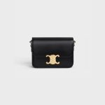 TEEN TRIOMPHE BAG IN SHINY CALFSKIN BLACK