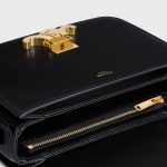 TEEN TRIOMPHE BAG IN SHINY CALFSKIN BLACK - Image 4