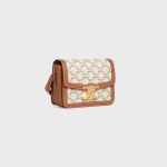 TEEN TRIOMPHE BAG IN TRIOMPHE CANVAS AND CALFSKIN WHITE - Image 2