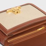 TEEN TRIOMPHE BAG IN TEXTILE AND CALFSKIN NATURAL / TAN - Image 4