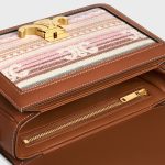 TEEN TRIOMPHE BAG IN STRIPED TEXTILE AND CALFSKIN - Image 2