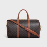CELINE Medium Travel Bag IN Triomphe Canvas and calfskin - Image 4